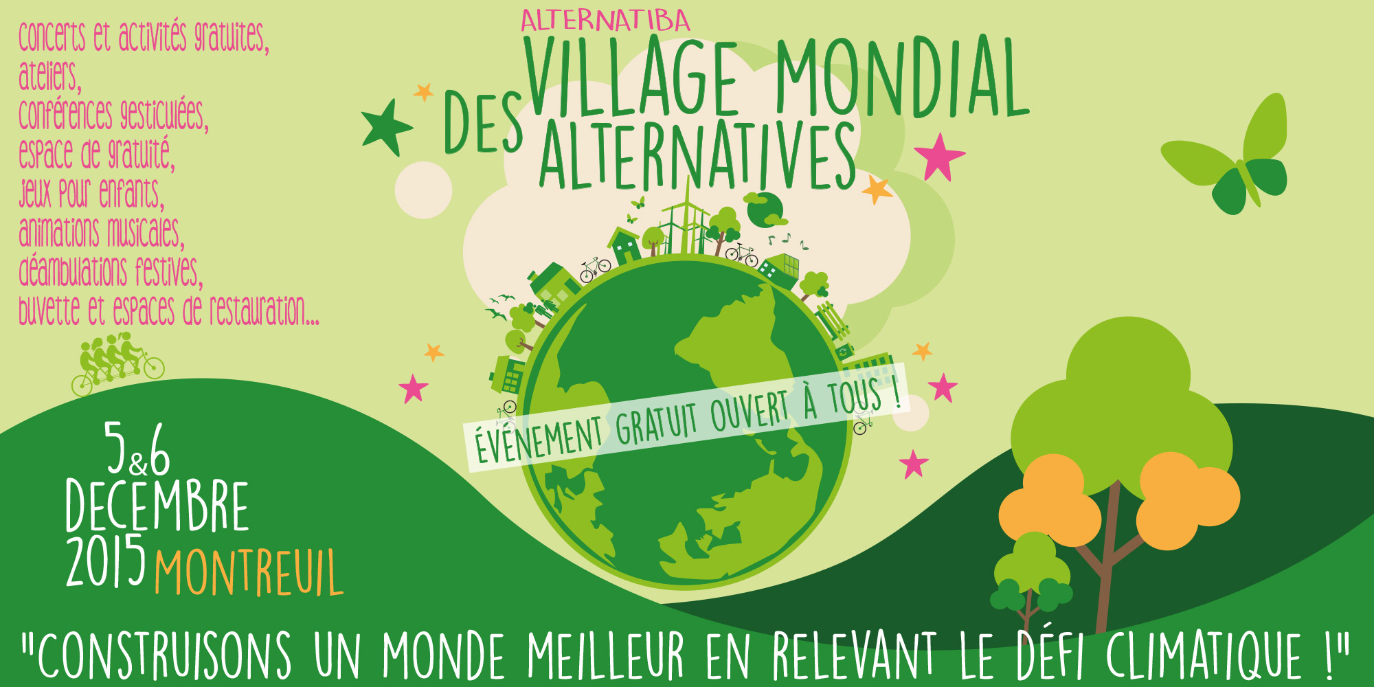 Le village Mondial des Alternatives au dérèglement climatique !