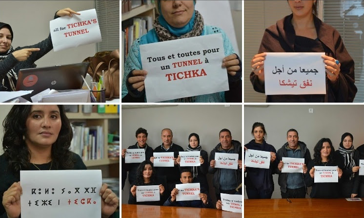 مغاربة يرفضون ترقيع ‘الرباح’ للطرق ويطلقون حملة ‘جميعاً لإنجاز نفق تيزي نتيشكا’