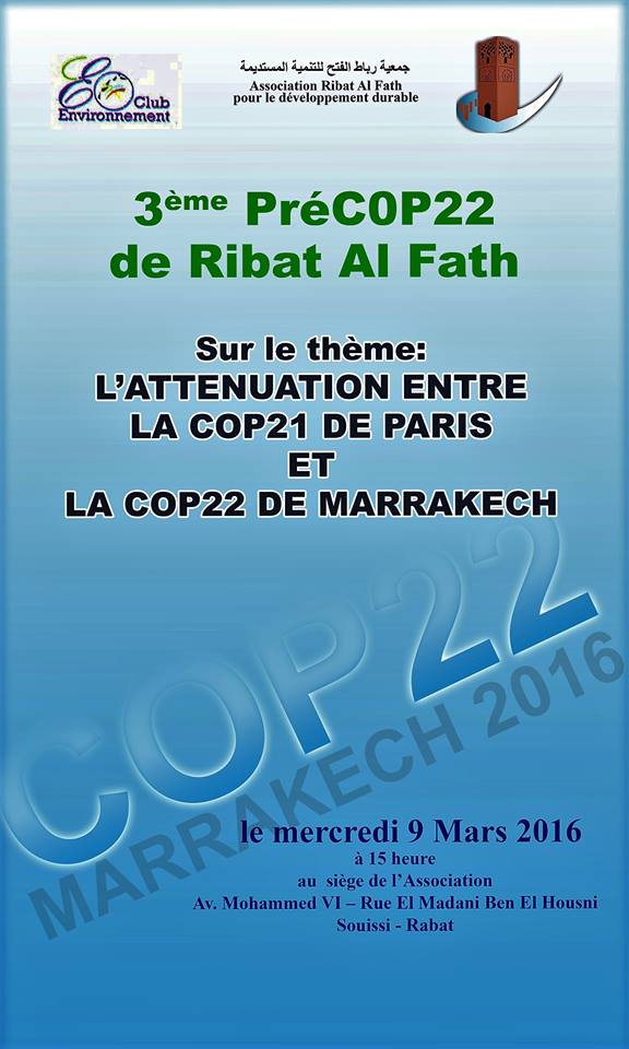 RIBAT AL FATH organise ses Pré-COP22