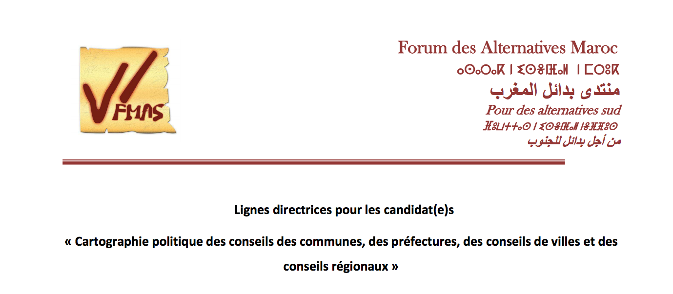 Lignes directrices pour les candidat(e)s  « Cartographie politique des conseils des communes, des préfectures, des conseils de villes et des conseils régionaux »