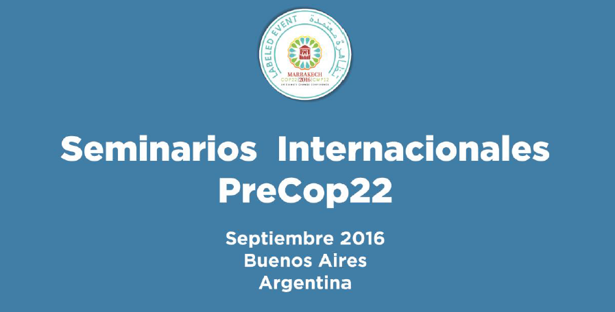 Séminaire international - Précop22 Buenos Aires