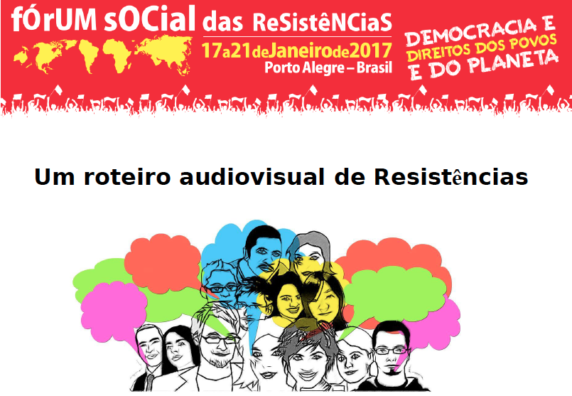 Um roteiro audiovisual de Resistências