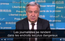 Message d'António Guterres à l'occasion de la Journée mondiale de la liberté de la presse 2017