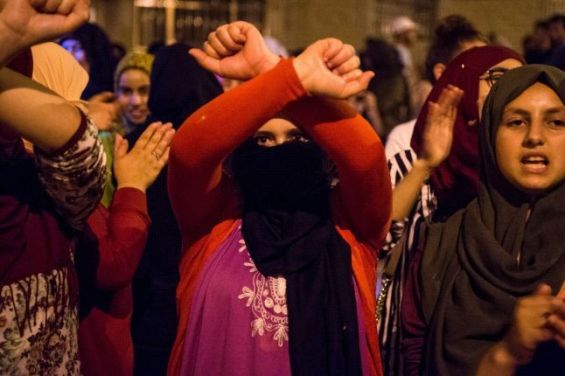 Moroccans women against political arrest